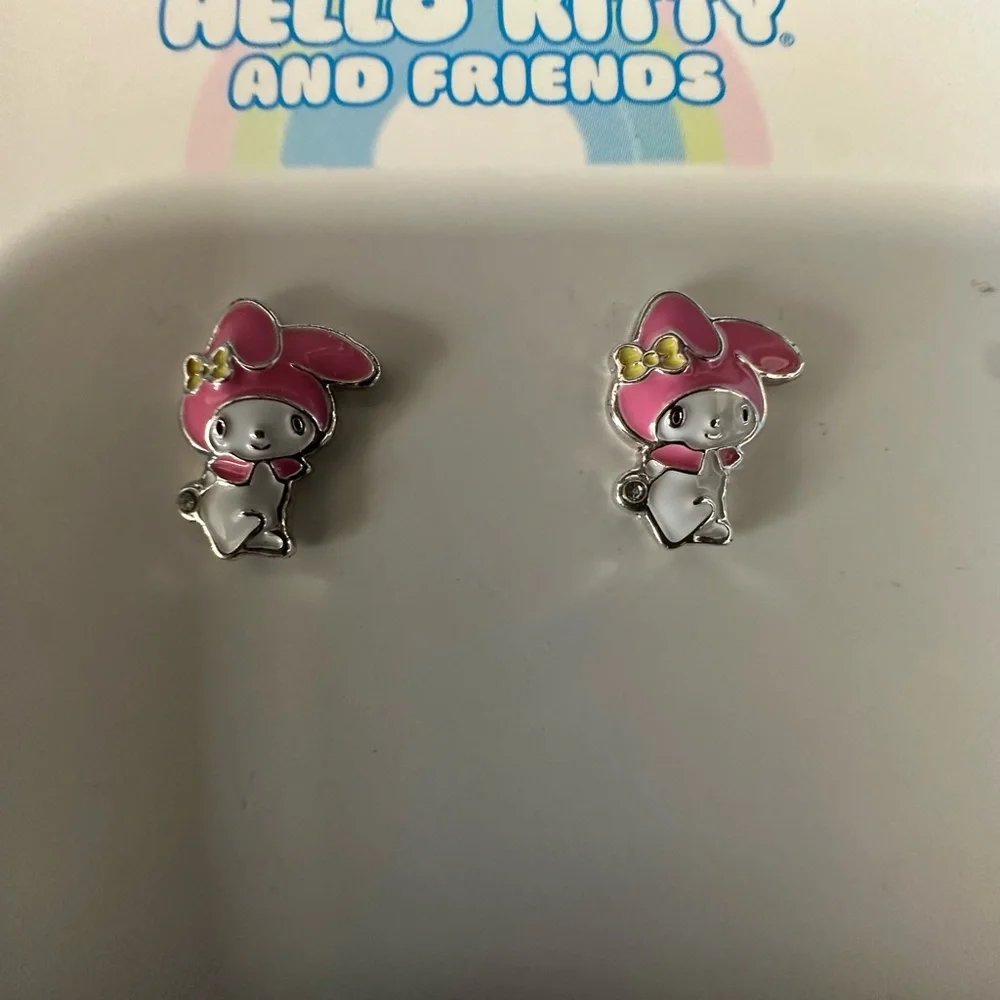🆕BUNDLE of 2 Hello Kitty Silver Plated Earrings